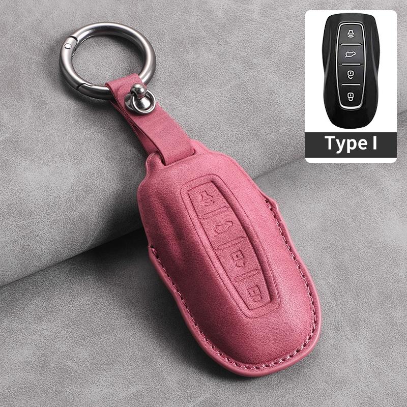 4 Buttons Leather Car Remote Key Case Cover for Ford Tourneo Custom 2025 Equator Sport Equator for JMC Territory Key Accessories