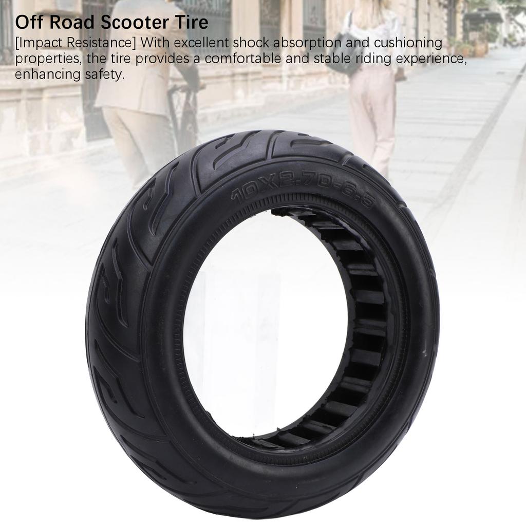 Off Road Scooter Tire Electric Scooter Tire 10X2.7‑6.5  Rubber Explosion Proof  Resistant Off Road Scooter Tyre