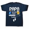 Papa 2026 T Shirt Funny Future Dad 2026 Beer Lovers T Shirts Short Sleeve Mens Clothing Fashion Casual Loose Oversized T Shirt