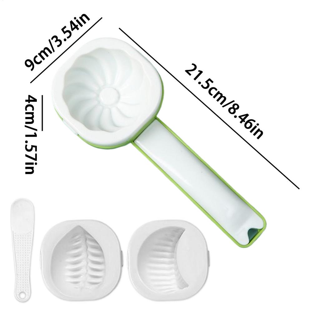 

Non-Stick Dumpling Maker Mold Easy Release Baozi Press Multi-Purpose Kitchen Tool for Empanadas Mooncakes, Home Apartment Dorm зелёный