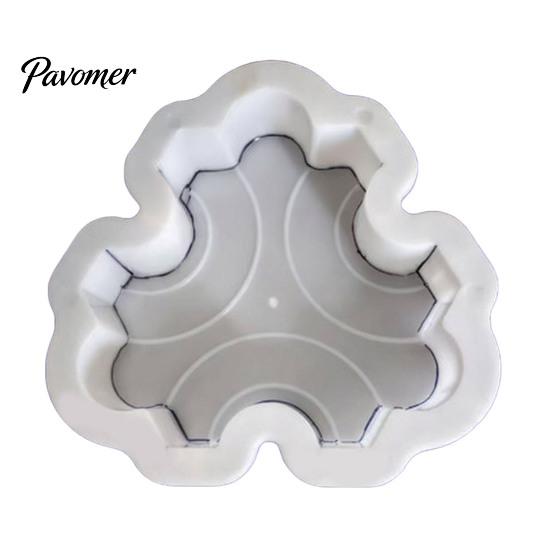 Outdoor Cement Art Form Garden Stepping Stone Mold, Reusable Concrete Pathway Paver Plastic DIY Pavement Mould for Patio Backyard Walkway Decor