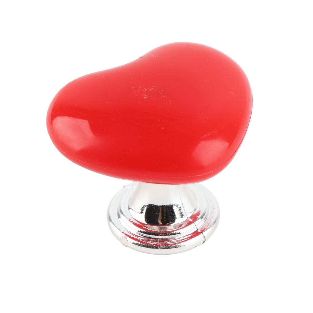 Heart Shaped Toilet Tank Button Plastic Solid Universal Toilet Button Press Replacement for Bathroom