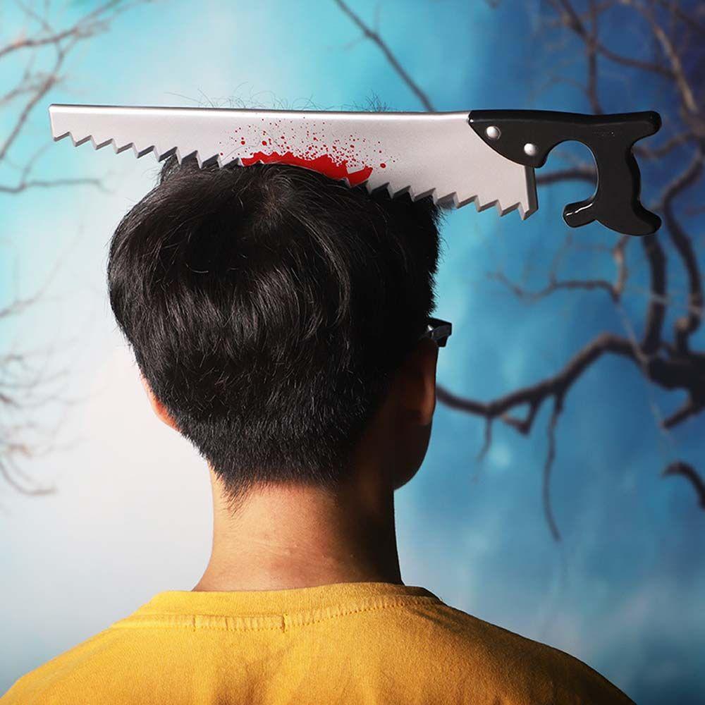 Urlaubs-Requisiten Plastiksäge Damen-Haarband Simulation Kopfschmuck Halloween-Haarband Gruseliger Haarreifen