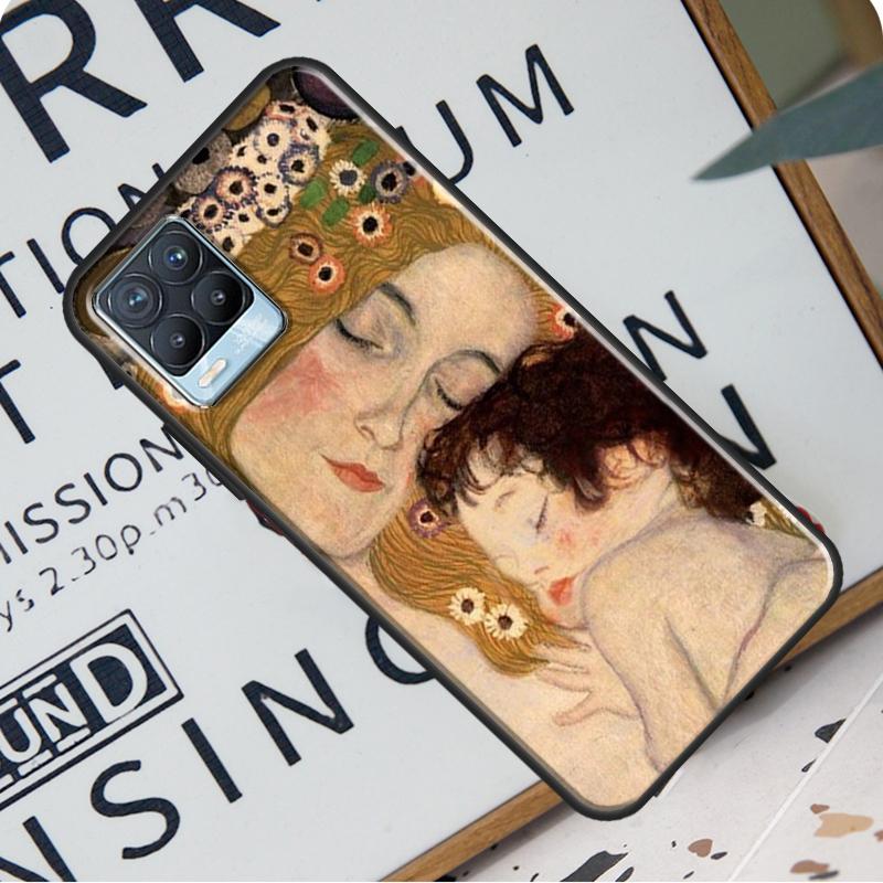 

Чехол Gustav Klimt для Realme C21 C11 C15 GT Neo2 Master 8 Pro 8i OnePlus 9 Pro 8T 9R Nord2 Coque Cover OnePlus 9RT