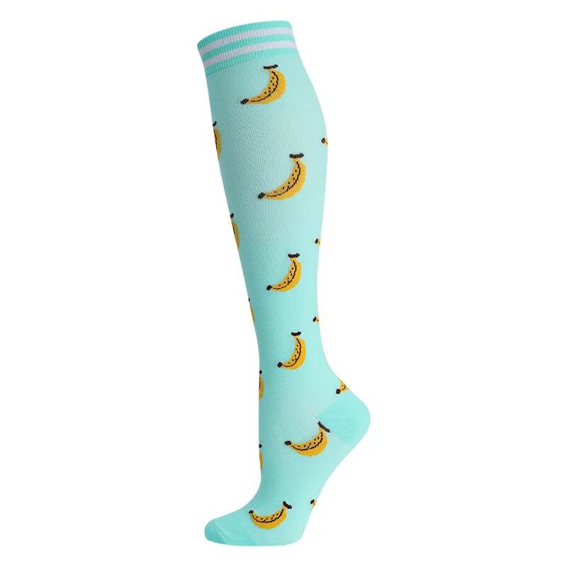 Compression Socks Sports Outdoor Running Jump Rope Yoga Unisex Calf Pressure Socks Stockings Compress Nylon