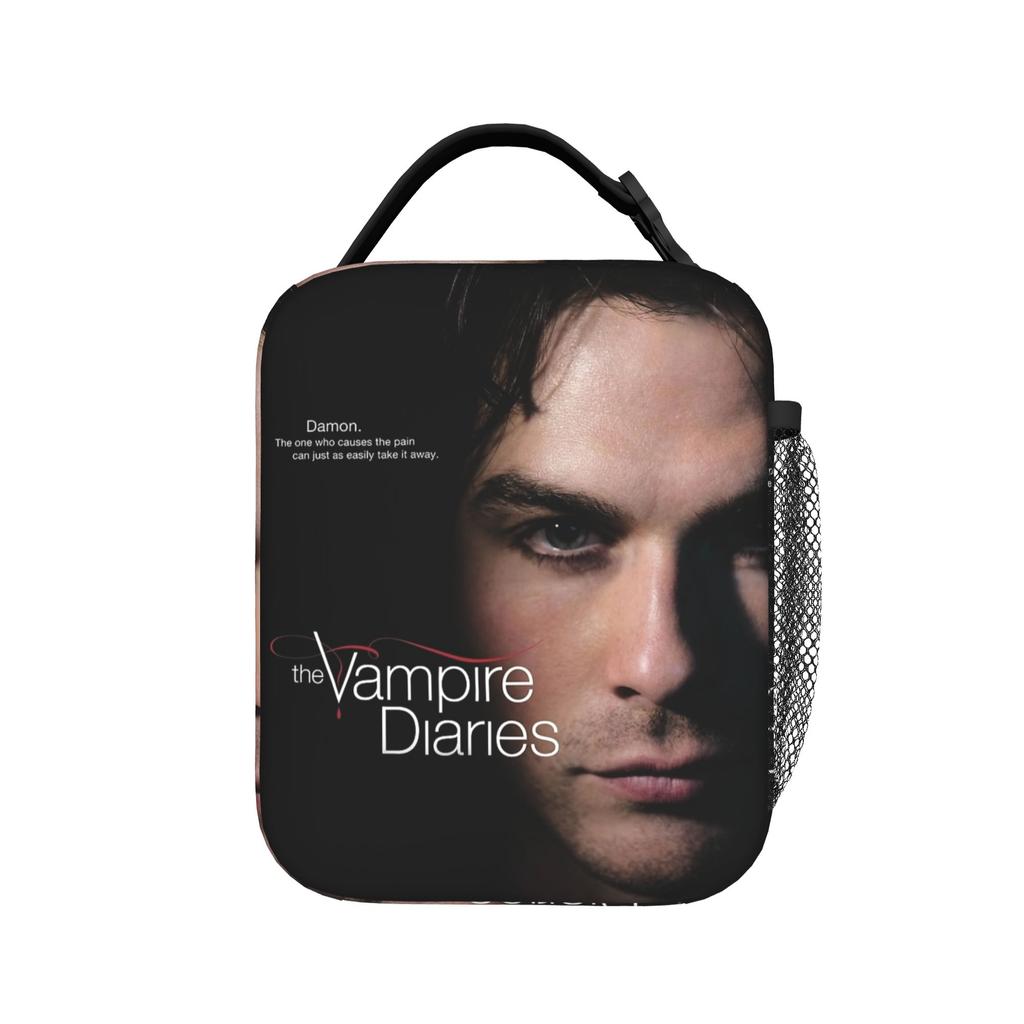 The Vampire Diaries Resuable Movie Lunch Bag For Child School Designer Lunch Box Fashion Oxford Tote Food Bags