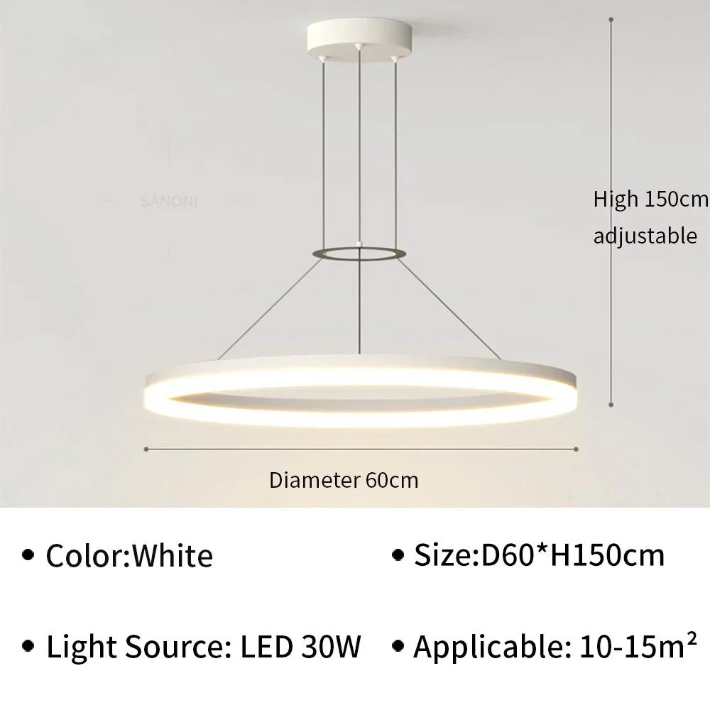 Lămpi Pendante LED Moderne Pentru Living, Sală de Mese, Hol, Dormitor, Lustră de Plafon, Corp de Iluminat pentru Decorarea Interioară a Casei