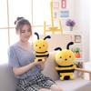 Hot Cute Bee With Wings Plush Toys Lovely Stuffed Animal Dolls For Children Baby Birthday Home Decoration Christmas Gifts