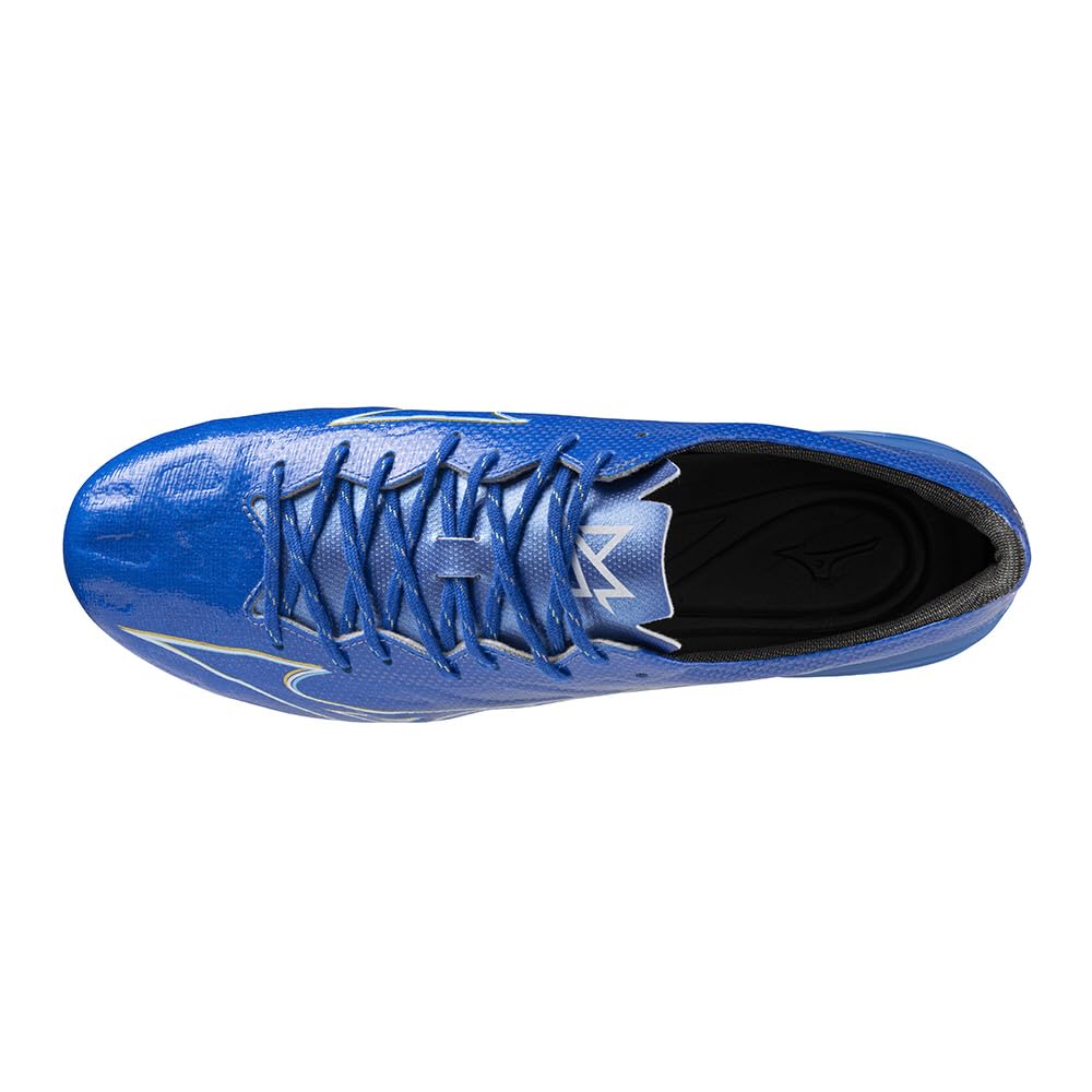 Mizuno Alpha PRO Soccer Club Blue X 2E Cleats, Football, Wide, Lightweight, White, 26.0 Cm,