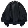 COMOLI U03-04005 Black Silk Nylon MA-1 Jacket 3 blackUsed