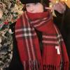 Wrap up the warmth~ Christmas new red plaid scarf women's autumn and winter versatile warm scarf large version shawl