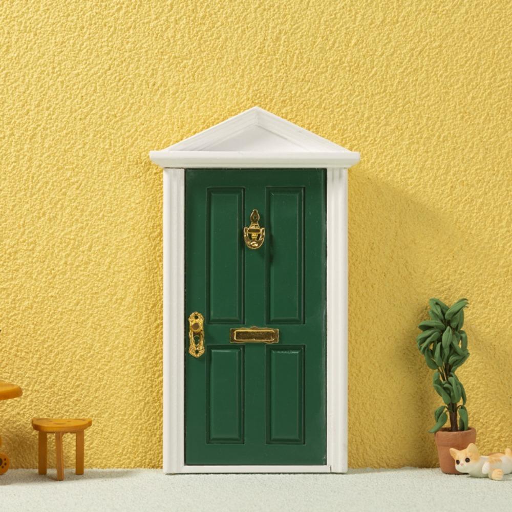 Smoother Edge Mini Wooden Door Miniature Miniature Simulation Furniture  Dollhouse Miniature