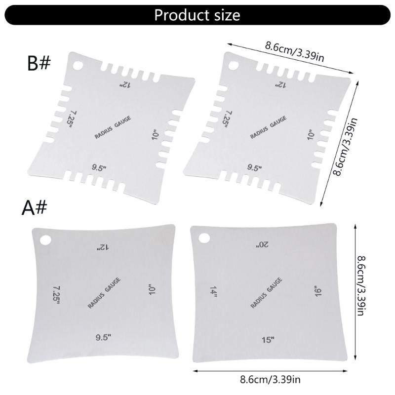 Steel Guitar Neck Radius Ruler Perfect for Professional Use Provides Accurate Measurements for Optimal Sound and Feel