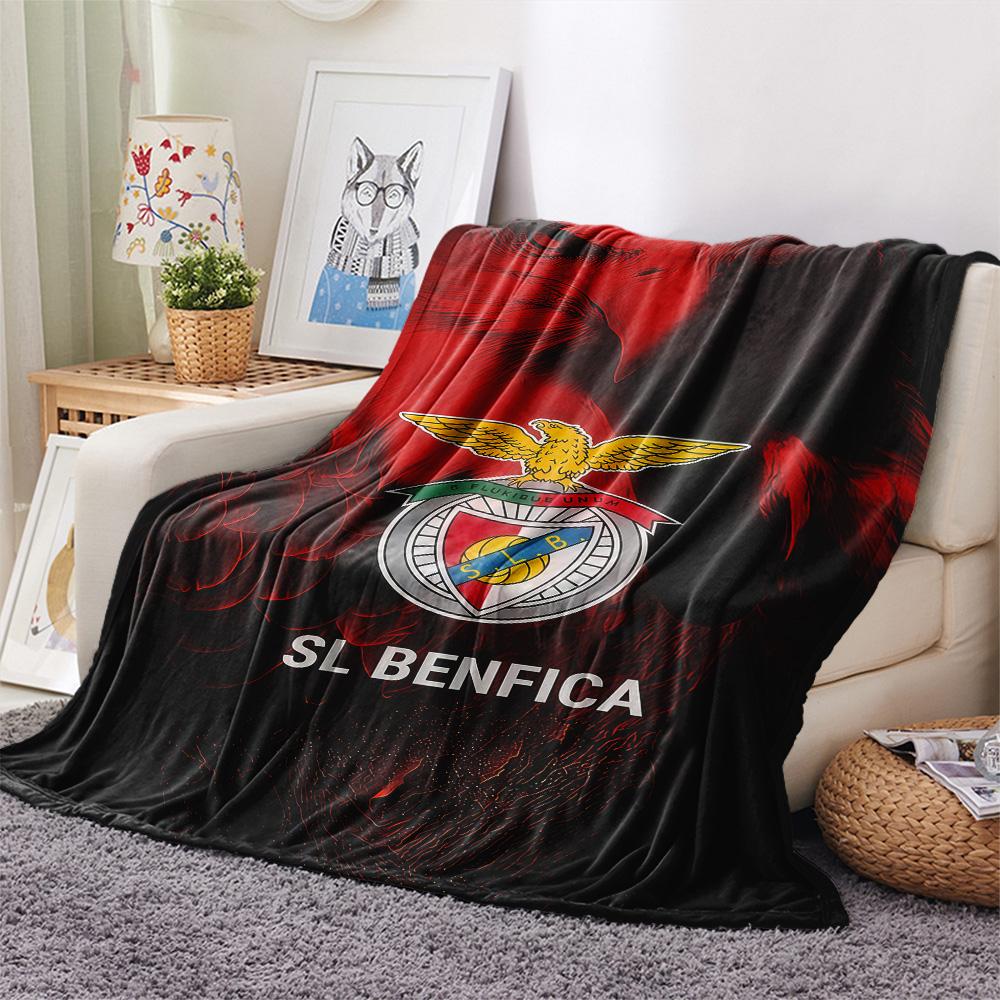 S.L. Benfica POSTER FlAannel Blanket, High Quality Comfortable for All Seasons, Home Decor, Warmth and Comfort