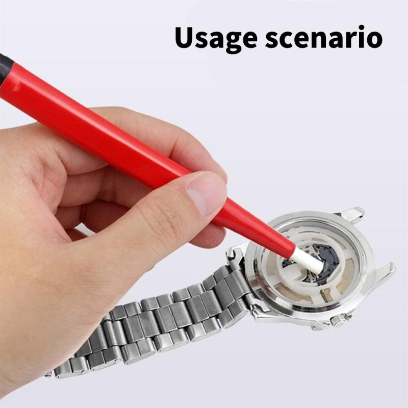 Glasfaser-Kratzbürste Schmuck-Kratzbürste Präzisionsinstrumenten-Reinigungsstift für die Uhrenwartung