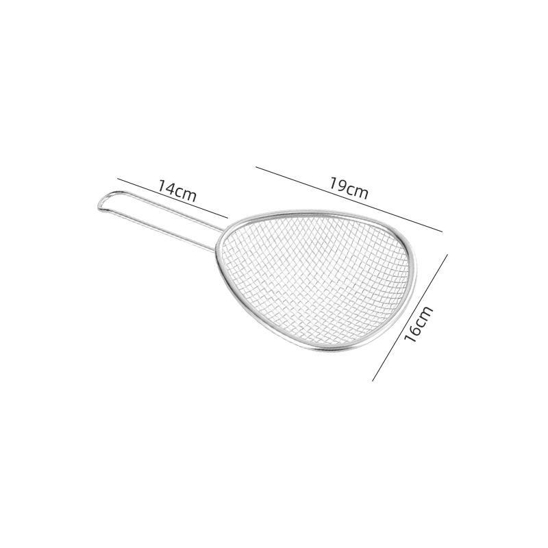 Stainless Steel Mesh Strainer Fine Mesh Durable Handle For Home Kitchen Noodle Frying Draining