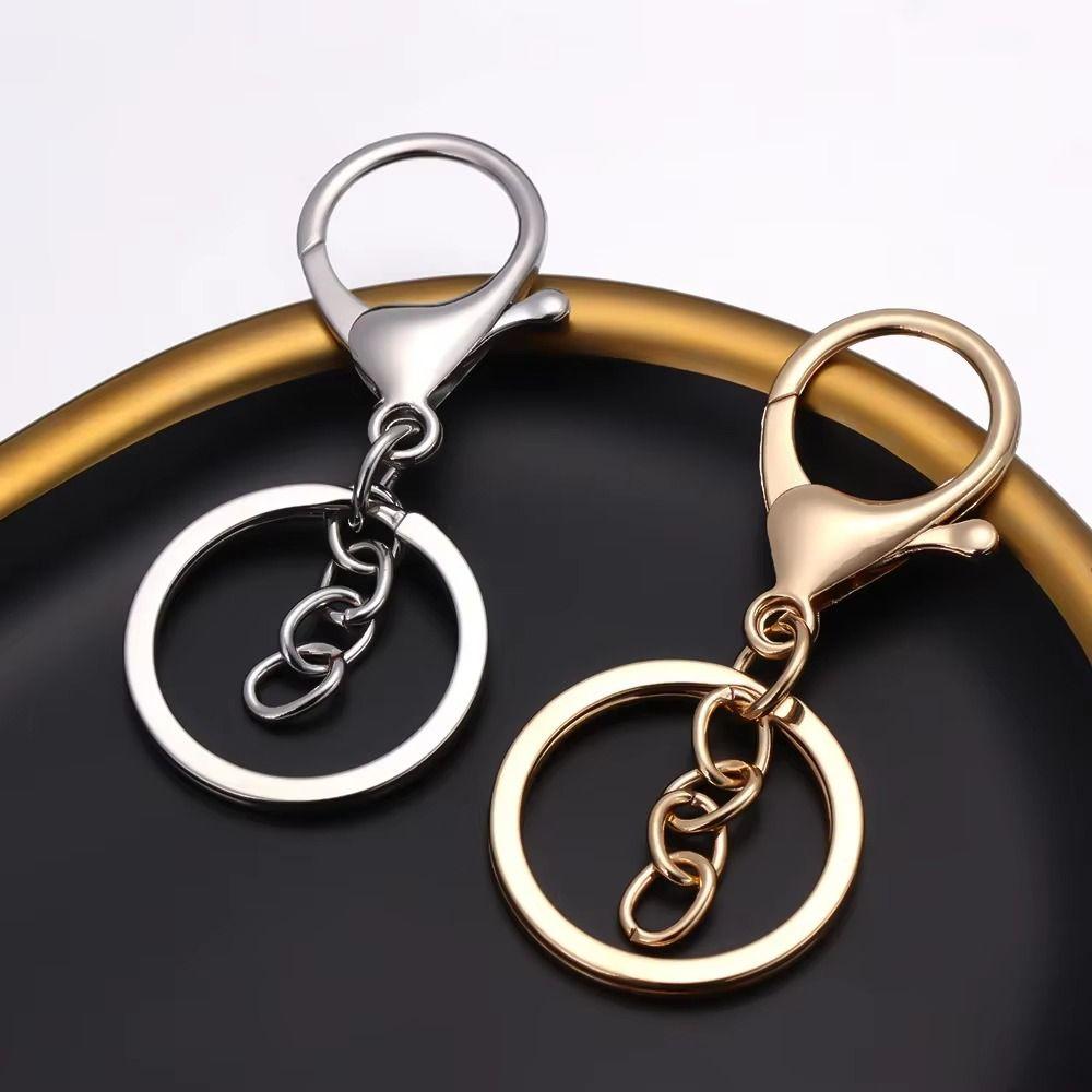 

20 шт. Материалы для изготовления металлический брелок подвеска карабин зажимы брелок ювелирные изделия изготовление 20Pc 8-Clip Rose Gold