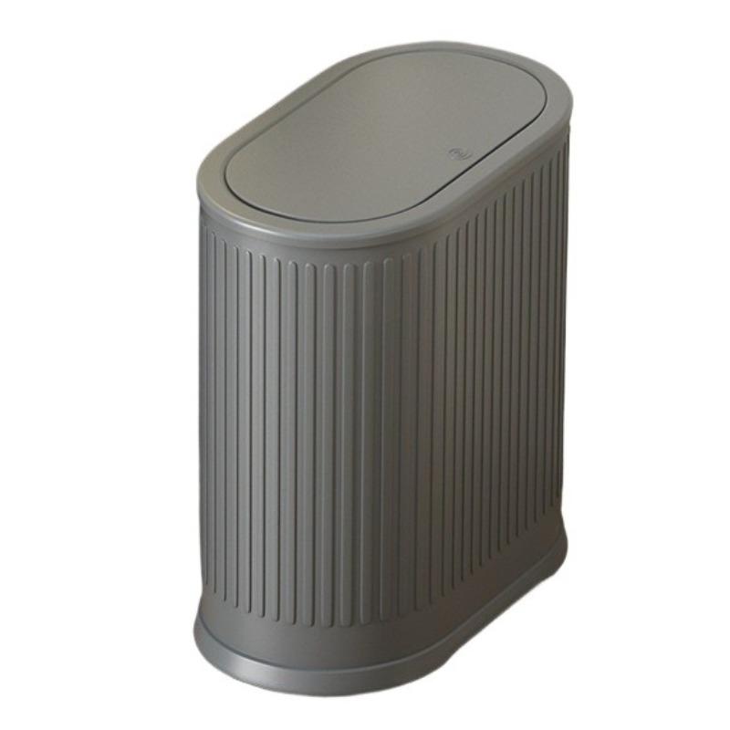 Narrow Trash Can Bathroom Touch Trash Cans Luxury Litter Bins Large Capacity Garbage Buckets with Lid Bathrooms Accessories