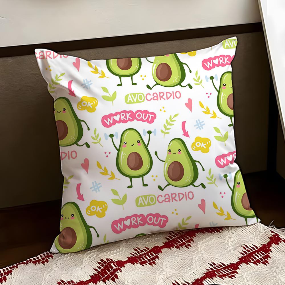 Buttery avocado Cushion Cover Reversible Soft Durable Pillow Cover Home  Car MultiScene Use for Daily Comfort