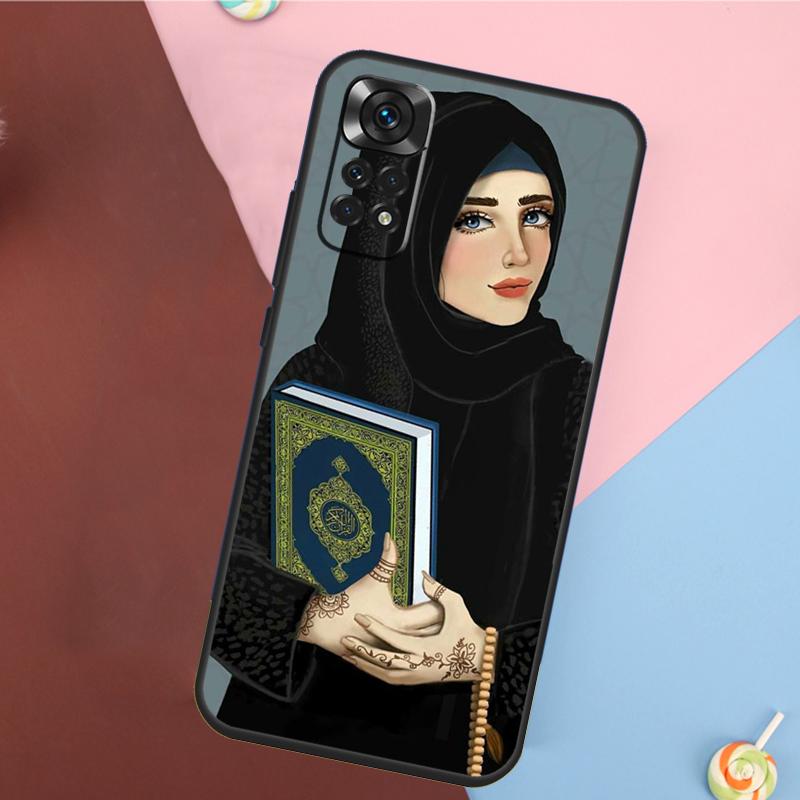 Muslim Islamic Gril Eyes Hijab Cover For Xiaomi Redmi Note 13 Pro 14 12 11 9 10 9S 10S 11S 12S Redmi 10C 12C 13C 14C Case