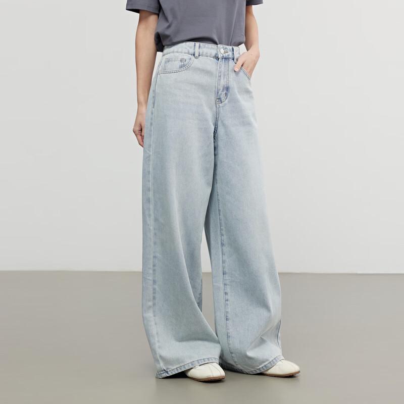 Elva' Island Women's Loose Wide-Leg Denim Jeans