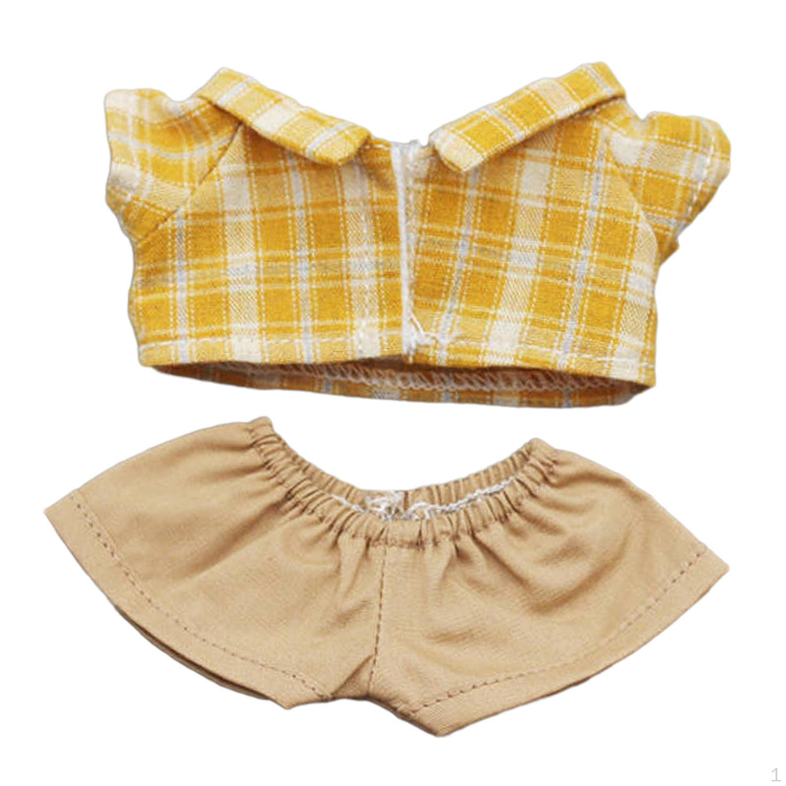 Одежда для маленьких коллекционных кукол yellow and Khaki