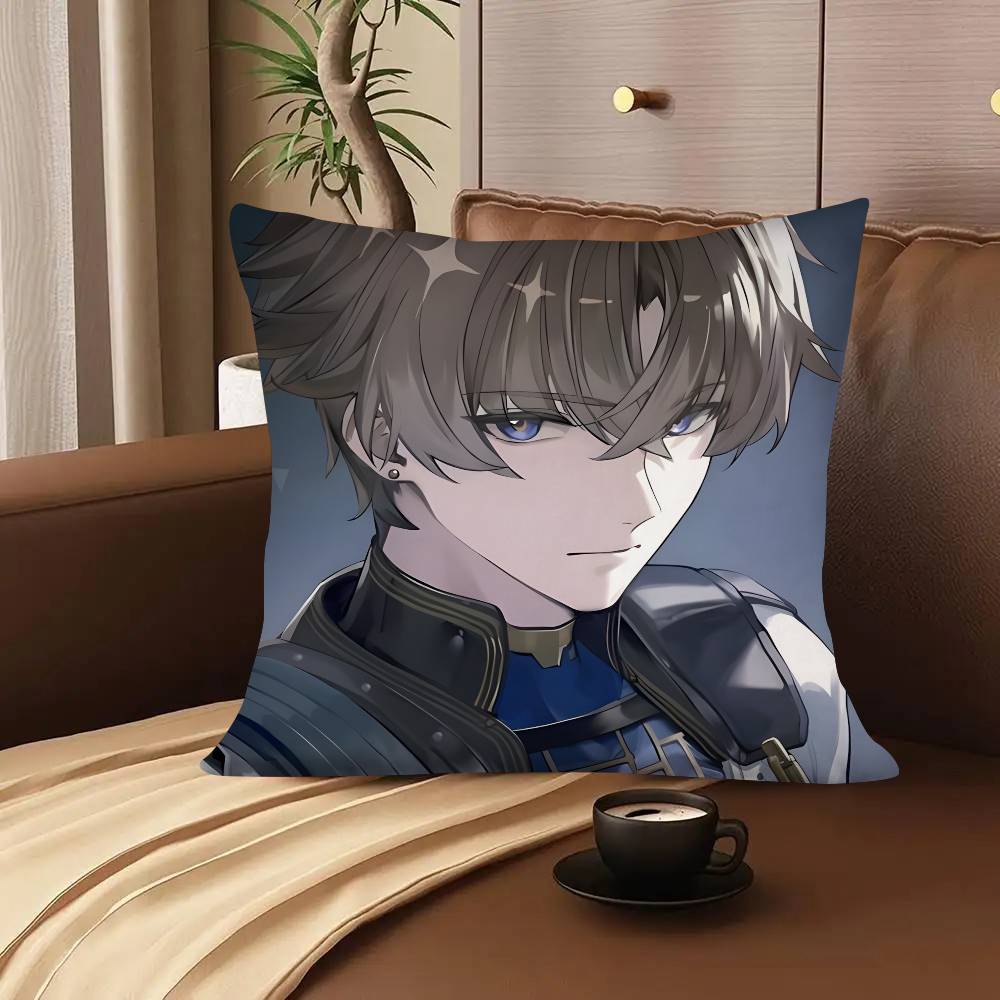 1pc Anime Game Wuthering Waves XIANGLI YAO Pillow Case Fashion Square Pillowcase Bedroom Sofa Room Ins Decoration Leisure