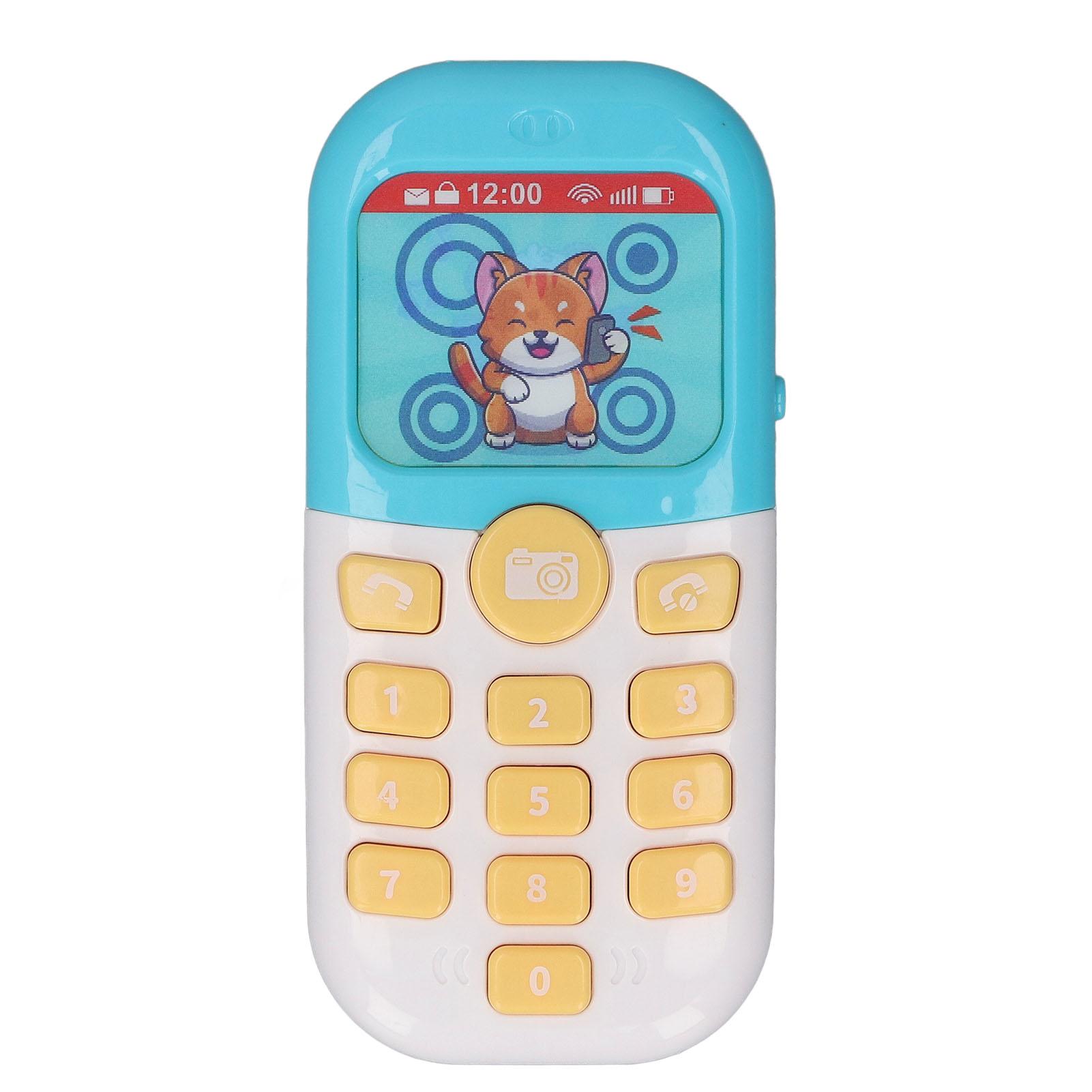 

Детский телефон Игрушка Мультфильм Животные Свет Музыка Эффект Моделирование Мобильный телефон Раннее обучение Образовательный Blue