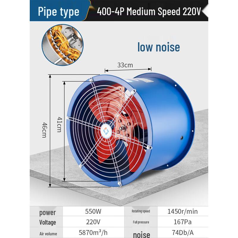 Kangdipu SF Industrial Axial Flow Duct Exhaust Fan