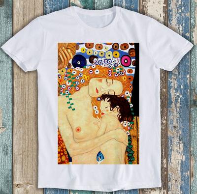 Gustav Klimt Mother & Child Nursery Decor Music Funny Gift Tee T Shirt M1707