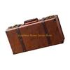 92MF Vintage Suitcase Antique Trunk Decorative Box Travel Accessory Photography Props Case Collectible Storage Solution