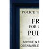 London Police Box Sticker for Door, Wall or Fridge - ONE Piece Peel & Stick Removable Mural, Decole, Skin, Wrap, Decal, Cover, Poster by