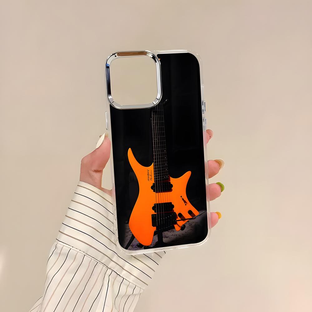 O-Orange Guitar Amp Phone Case For IPhone 17 Air 16 15 14 13 12 11 Pro Pro Max Plus Transparent Soft Cover