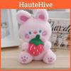 Adorable Cute Plush White Rabbit Keychain Creative Fruit Bunny Plush Toy For Girls