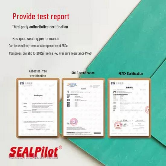 Inorganic Fiber Rubber Sheet Gasket - High Temp/Pressure, Oil Resistant, Irregular Shape Sealing Paper