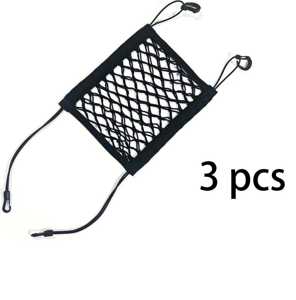 Upgrade Cargo Net for Motorcycle Helmet Storage 10X11High-Elastic Double Layer Bungee Net with 4 Strong Hooks Luggage Strap Rack