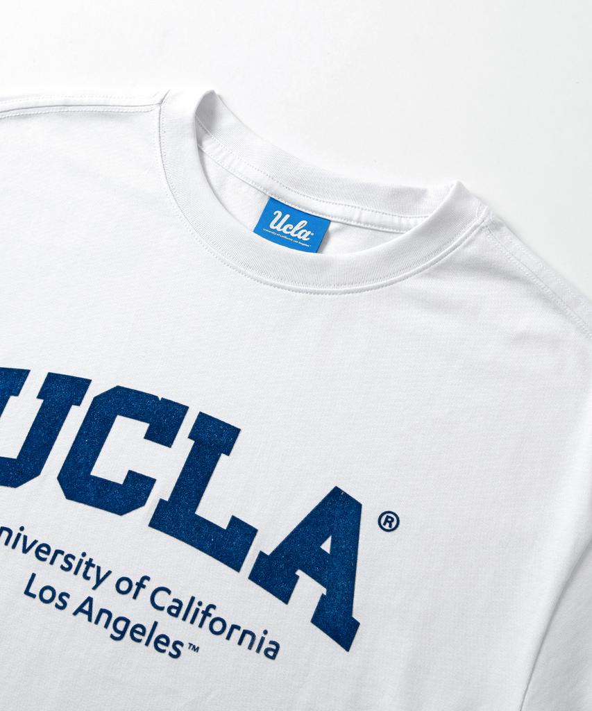 UCLA Ucla Basic Kurzarm-T-Shirt [Weiß](Ubmstk2)