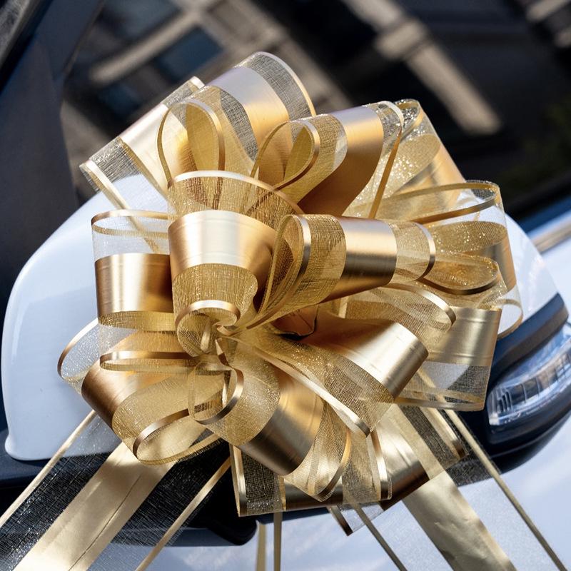 Large Wedding Car Ribbon Decoration for Bridal Team
