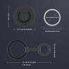 Double-Sided Magnetic Phone Ring Holder Wireless Charging Friendly Adjustable Kickstand for All Smartphones