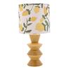 Hestia Ceramic Table Lamp With Lemon Print Shade