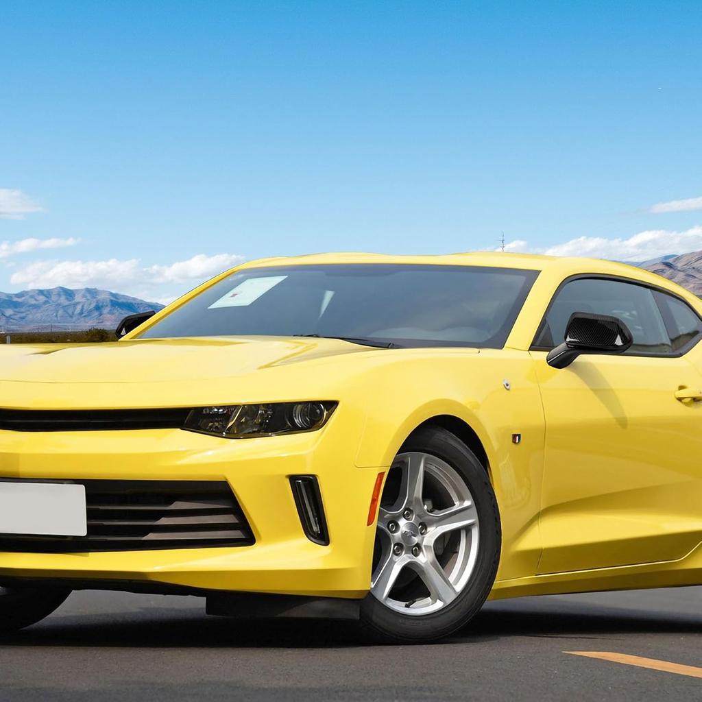 Carbon Fiber Rearview Mirror Cover Trim Decoration Exterior Accessories Compatible with Chevrolet Camaro 2016-2023