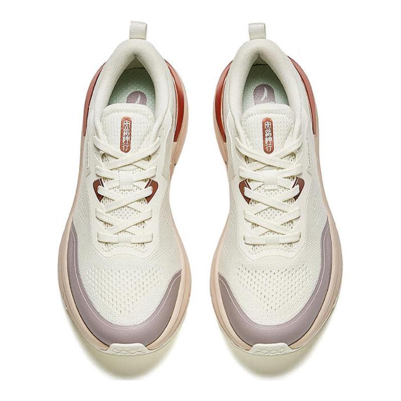 Anta Shunxing 8 Comfortable Versatile Breathable Lightweight Low-Top Running Shoes Women Sneaker White Purple 122437718-4