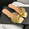Fashion Women Slippers Elegant Fashion Heeled Sandals Luxury Summer Woman Shoes 2025 Dress Pumps Slides New Party Zapatillas De Mujer