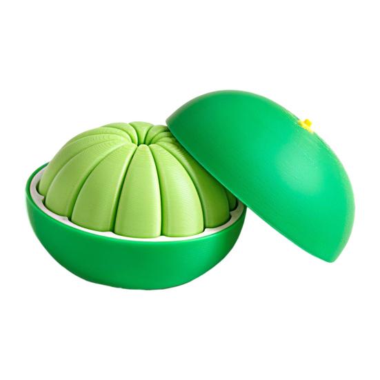 Fake Fruit Decoration 3D Printed Orange Fidget Toy, Stress Relief Simulated Realistic Toy Model Ornament for Home Office