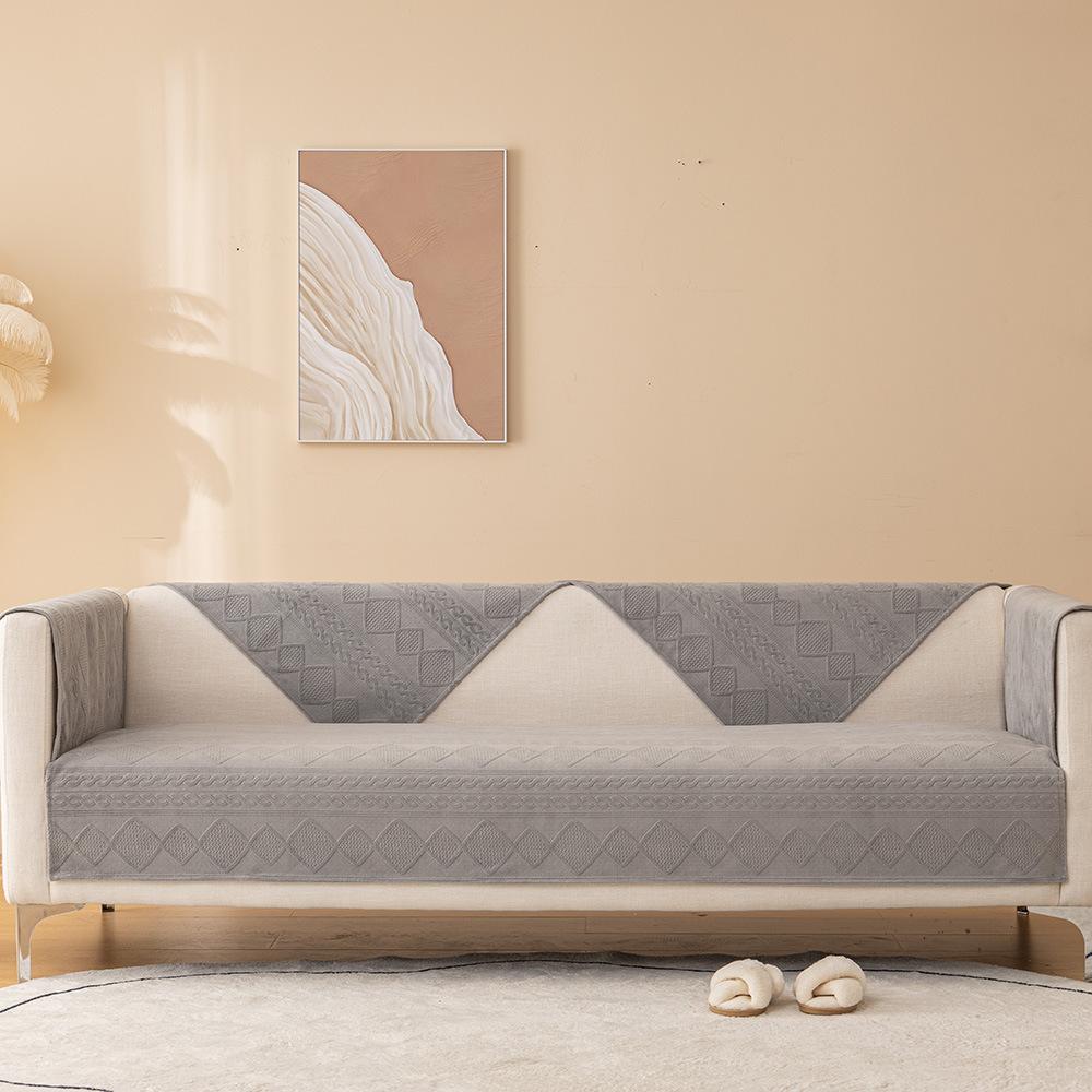 

Легкая подушка для дивана, роскошная нескользящая универсальная всесезонная простая современная высококачественная ткань для полотенец в скандинавском стиле, плюшевая подушка 70x70