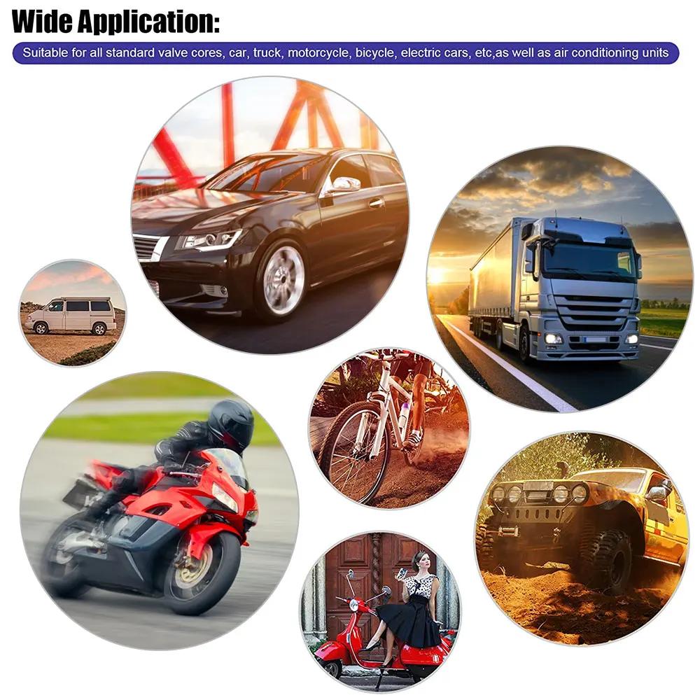 33Pcs Metal Tire Wheel Valve Core Remover Repair Tool Car Tire Valve Stem Puller Tools Set for Car Truck Motorcycle Bicycle