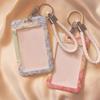 Women Men Oil Painting Business Card Holder Cartoon Cute Pink Credit Holders
