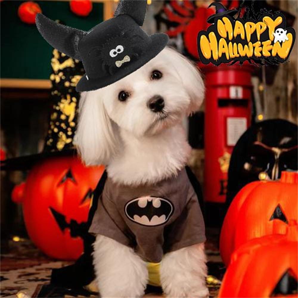 1pc Halloween Horn Hat for Small Dogs Cats Adjustable Party Costume with Funny Devil Horns Cute Pet Cosplay for Halloween Party