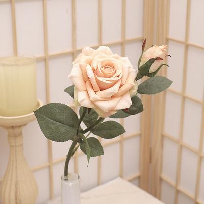 Vintage Große Rosen Künstliche Seidenblumen Zweig 2 Köpfe Große Blume Seide Weiße Rose Kunstblumen Herbst Hochzeit Heimzimmer Dekor
