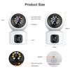 4MP Baby Monitor Dual-Linse Sicherheitschutz Mutter Kinder Wifi Kamera Innen Mini PTZ IP Videoüberwachung ICsee